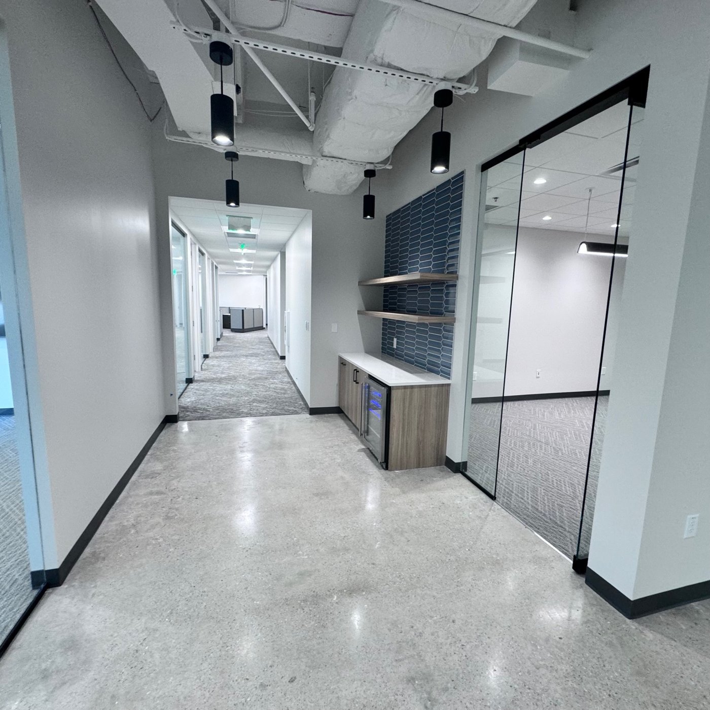 Completed commercial interior